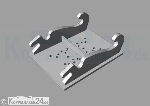 CW10 Verachtert Anschweißrahmen Hammerplatte mit Grundplatte für hydraulische Rotatoren